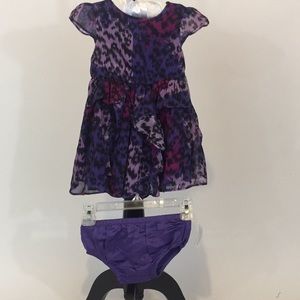 Purple Animal Print Dress by DKNY - NWT - Size 12m